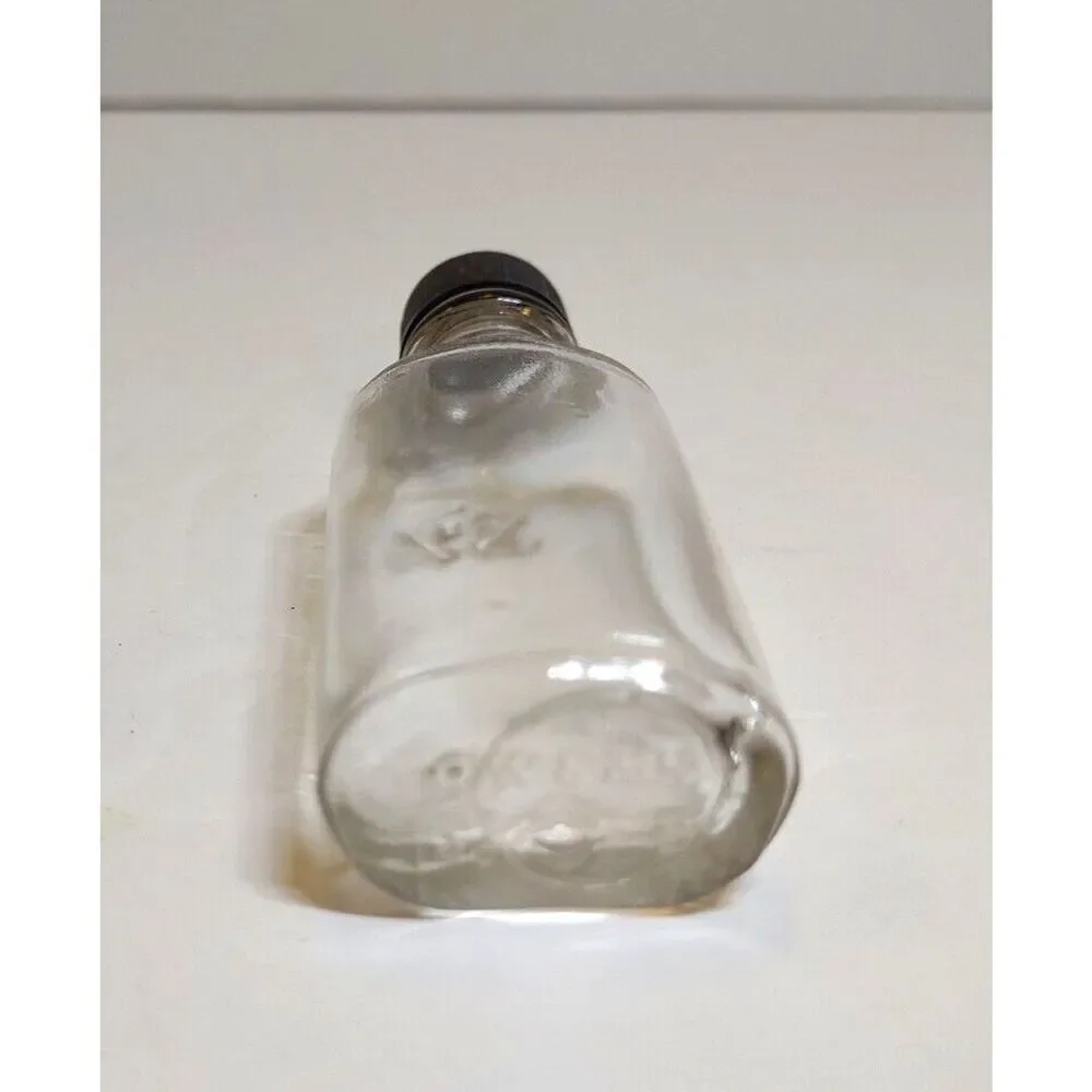 Owens Clear Glass Medicine Bottle Front Embossing 3